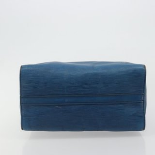 LOUIS VUITTON Epi Speedy 25 Hand Bag Toledo Blue