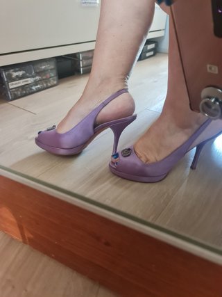 Zapatos Prada Morados Talla 37.5