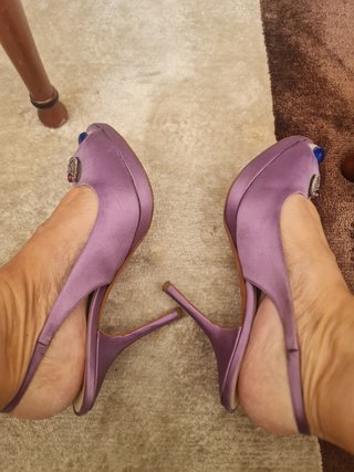 Zapatos Prada Morados Talla 37.5