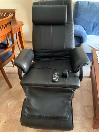 Sillón eléctrico de masaje negro