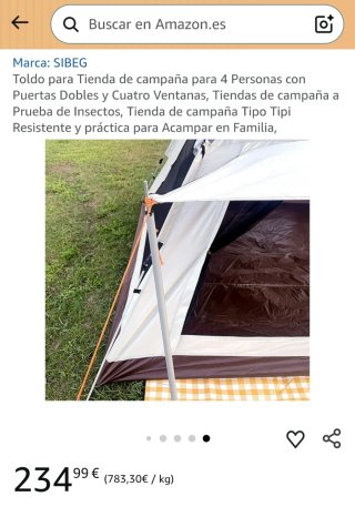 Tienda de campaña tipi verde