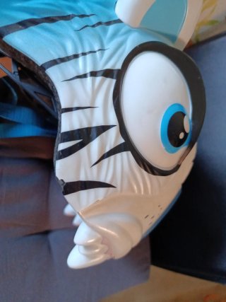 Casco bici infantil tigre azul