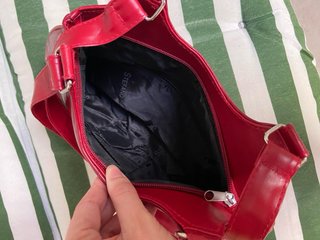 Bolso de mano rojo burdeos vintage
