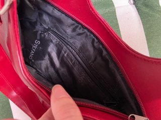 Bolso de mano rojo burdeos vintage