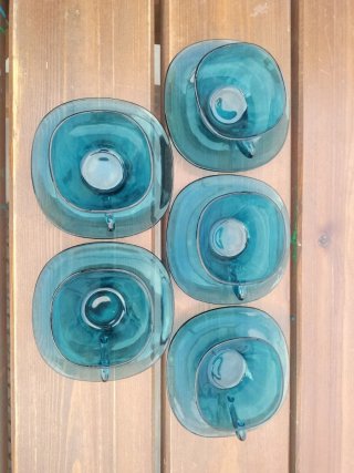 Set di tazze vintage Vereco France originali