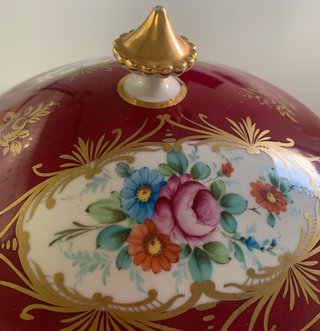Sopera Limoges Vintage Porcelana Dorada