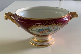 Sopera Limoges Vintage Porcelana Dorada
