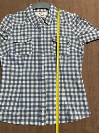 Only blusa azul blanca T36