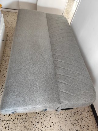 Sofá cama JYSK Paradis gris tela