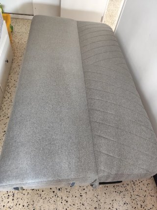 Sofá cama JYSK Paradis gris tela