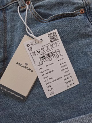 Pantalón corto vaquero Springfield Talla 36