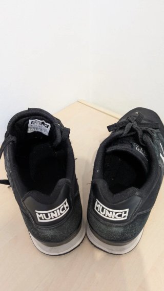 Zapatillas Munich Hombre Talla 43 Negras/Blancas