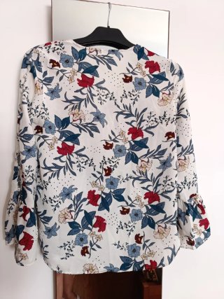 Blusa Sfera Basic Estampada Manga Campana T. S