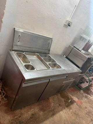 Bajomostrador refrigerado acero inoxidable