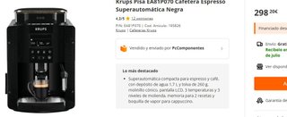 Krups EA81P0 Cafetera Expreso Negra