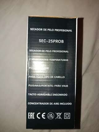 Secador de pelo EURO.TEC plegable