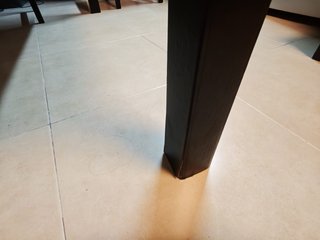 Mesa Comedor Extensible marrón oscuro + 4 Sillas