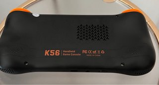 Consola de jogos K56 preta e laranja