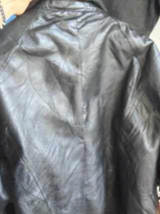 Giaccone Pelle Vintage Uomo Nero nappa leggera