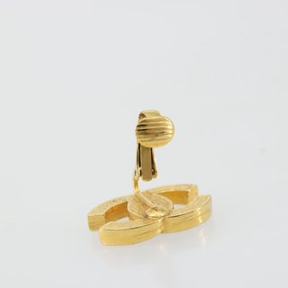 CHANEL Earring metal Gold Tone CC Auth 183505 -