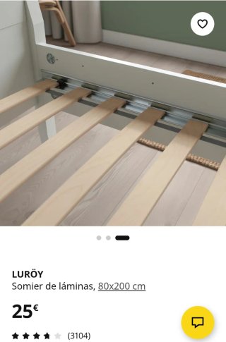 Cama infantil blanca Sundvik IKEA