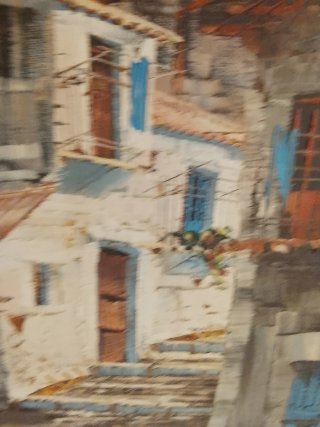 Cuadro antiguo óleo paisaje