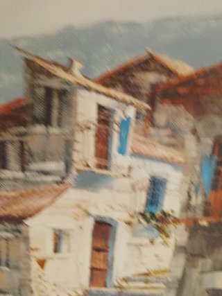 Cuadro antiguo óleo paisaje