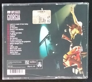 CD Giorgia MTV Unplugged 2005 Italia