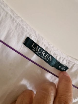 Vestido blanco Lauren. Es talla 9 de la firma