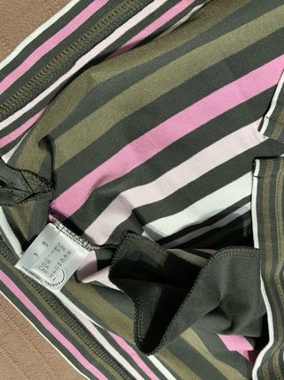 Blusa Rabe T38 Rayas Marrón y Rosa