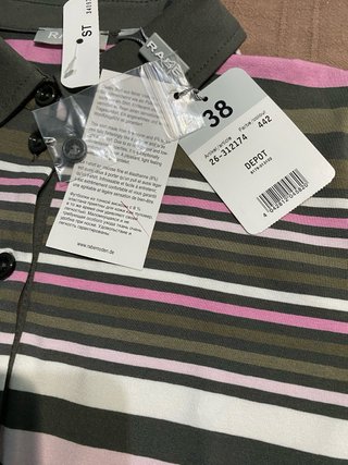 Blusa Rabe T38 Rayas Marrón y Rosa