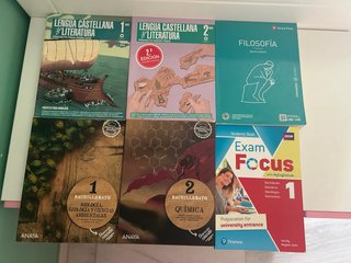 Libros 1º y 2º de Bachillerato