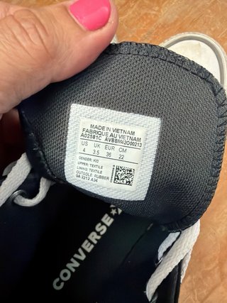 Converse Talla 36 Negras