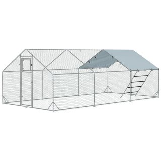 Gallinero Metálico Exterior 3x6m con Percha