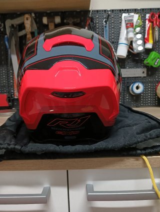 Casco Scorpion R1 Air Negro/Rojo