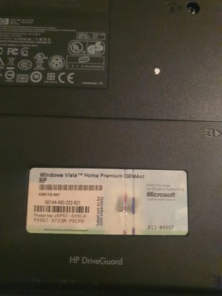 HP Windows Vista Home Premium Laptop