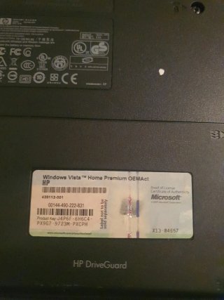 HP Windows Vista Home Premium Laptop