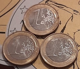 3 Monete 1 Euro Monaco 2018-2020