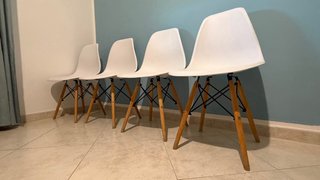 Tavolo Allungabile IKEA Bianco + 4 Sedie