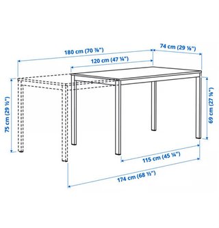 Tavolo Allungabile IKEA Bianco + 4 Sedie