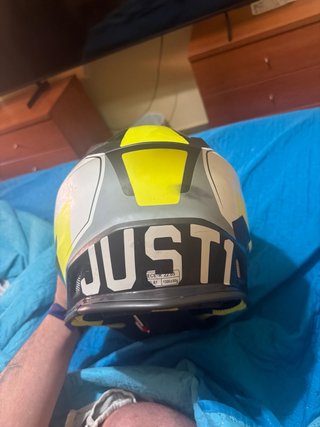 Casco de Motocross JUST1 Negro/Amarillo