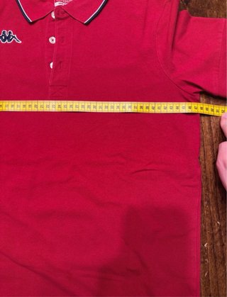 Polo Kappa Uomo Rossa Tg. M Logo Ricamato