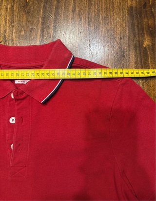 Polo Kappa Uomo Rossa Tg. M Logo Ricamato