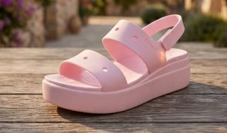 Crocs Sandalias Plataforma Rosa