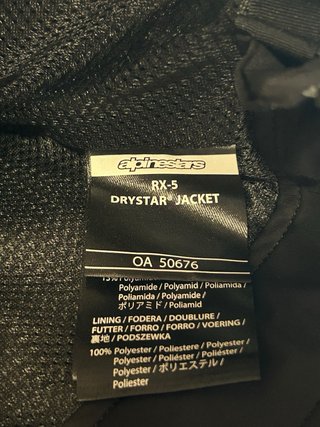 Chaqueta Alpinestars RX-5 Drystar Talla L