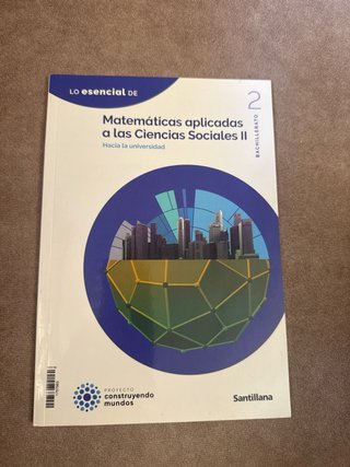 Matemáticas aplicadas a las Ciencias Sociales I...