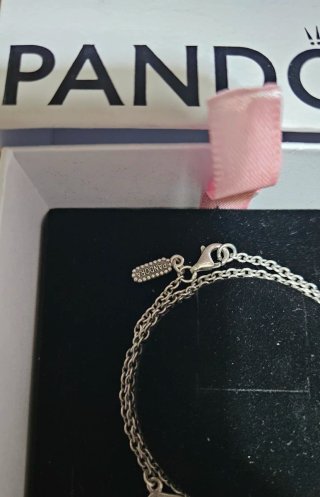 Collar Pandora Vintage Plata, oro, diamantes.