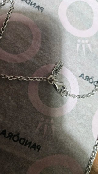 Collar Pandora Vintage Plata, oro, diamantes.