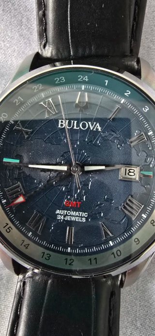 Reloj Bulova Wilton GMT Automático 24 Joyas