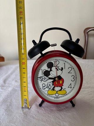 Reloj despertador vintage Disney Mickey